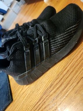 adidas Kids Black Knit Sneakers